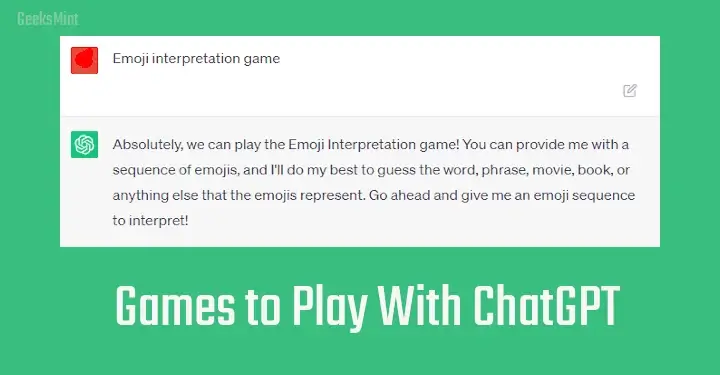 Games to Play With ChatGPT