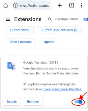 Manage Extensions