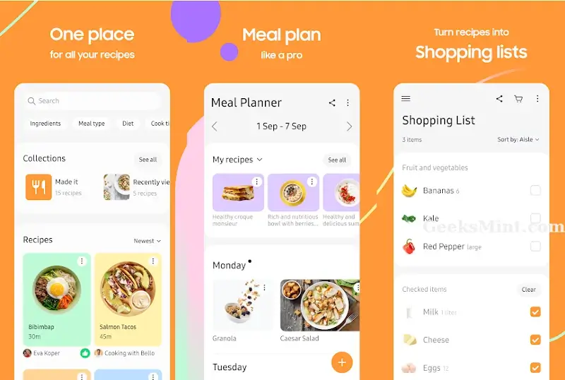 Samsung Food: Meal Planning