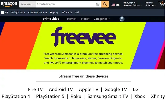 Amazon Freevee