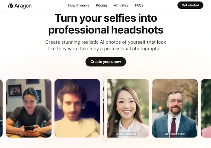 Aragon - AI Headshot Generator