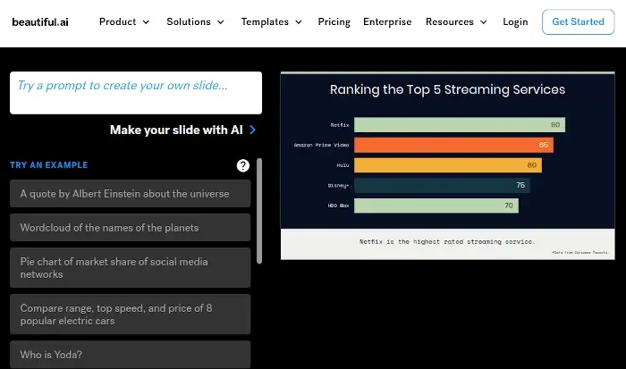 Beautiful AI - Content Creation Tools