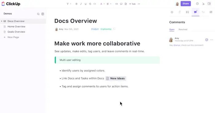 ClickUp Docs