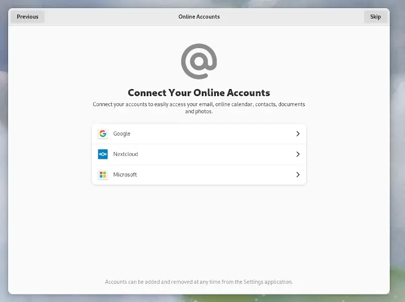 Connect Online Accounts