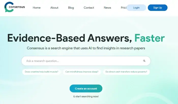 Consensus AI Tool