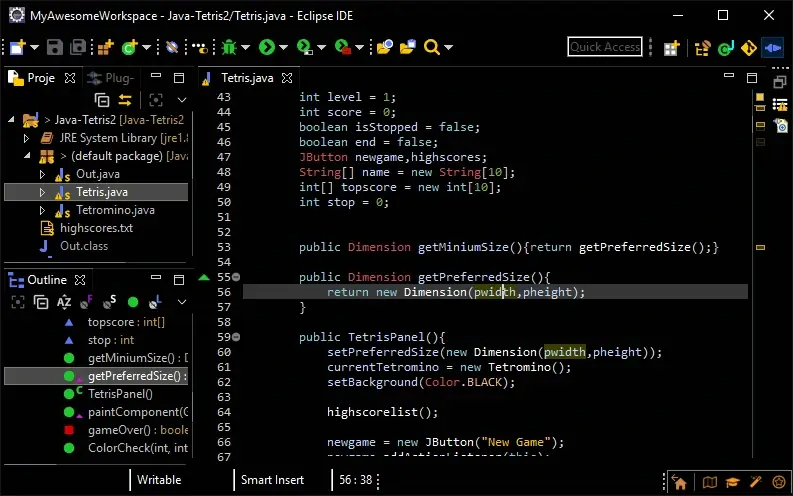 Eclipse IDE Editor