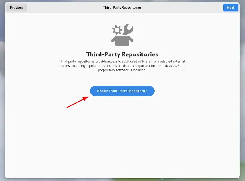 Enable Fedora Third- Party Repositories