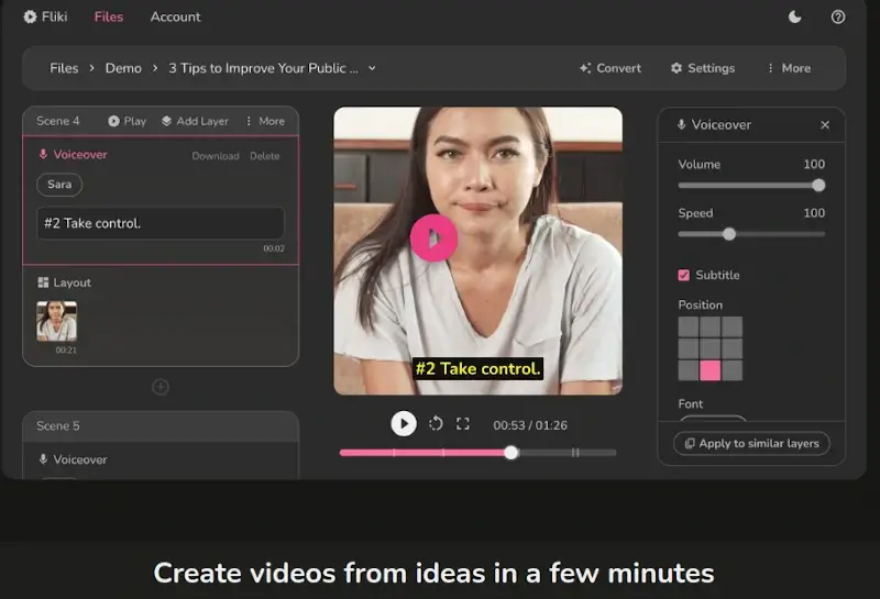 Fliki - Text to Video Tool