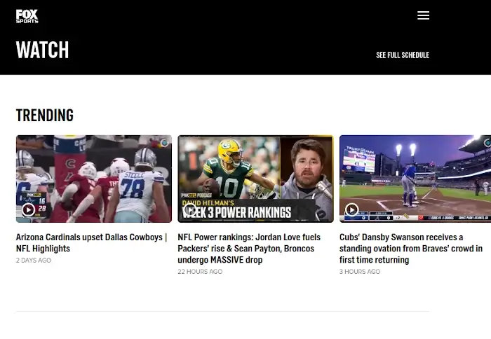 Fox Sports Go - Sports Streaming Sites