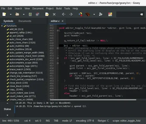 Geany Text Editor