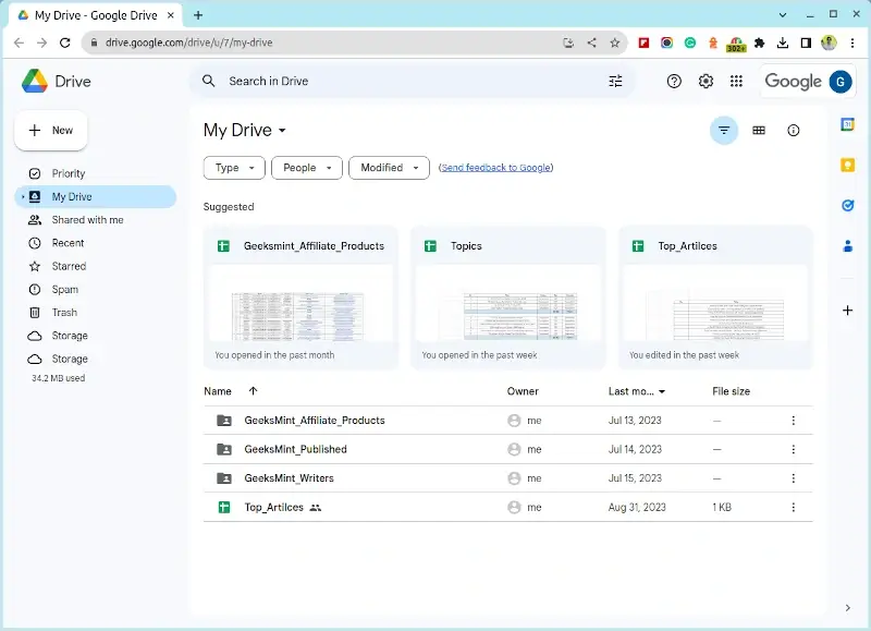 Google Drive - Personal Cloud Storage