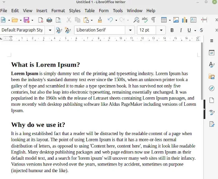 LibreOffice Writer