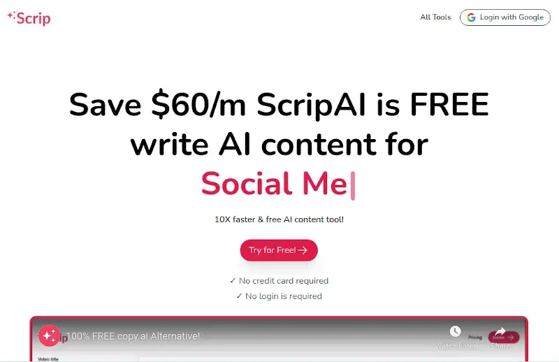 Scrip AI - Free AI Writer