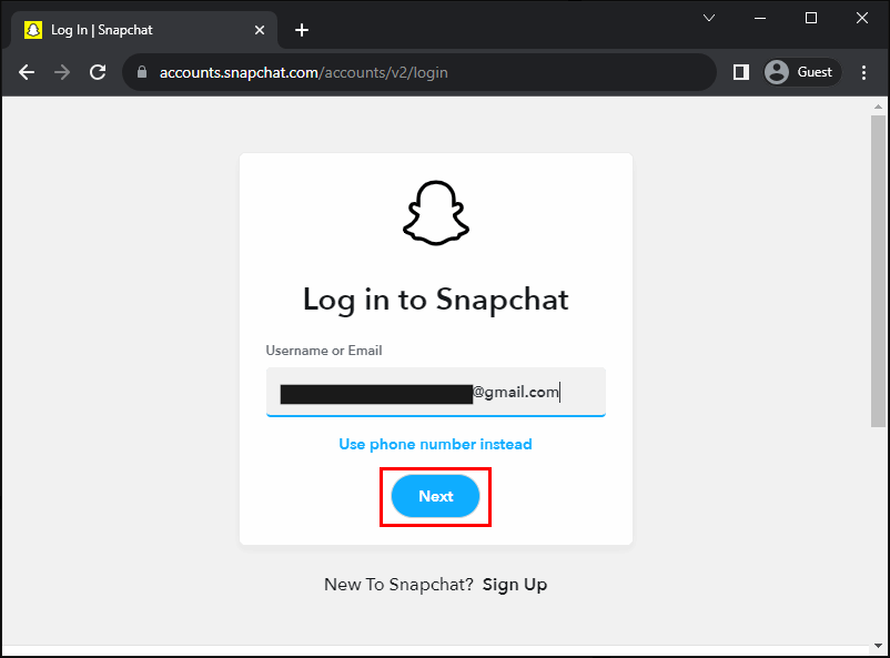 Snapchat Account Login