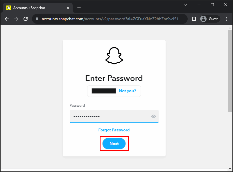 Snapchat Account Password