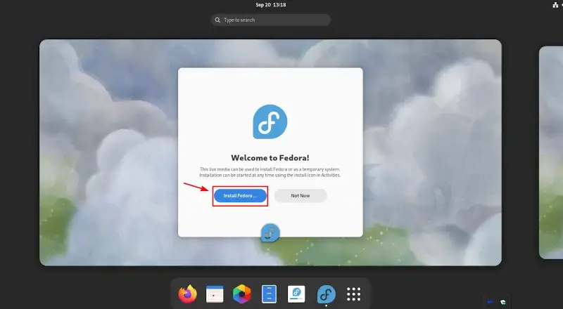 Start Fedora