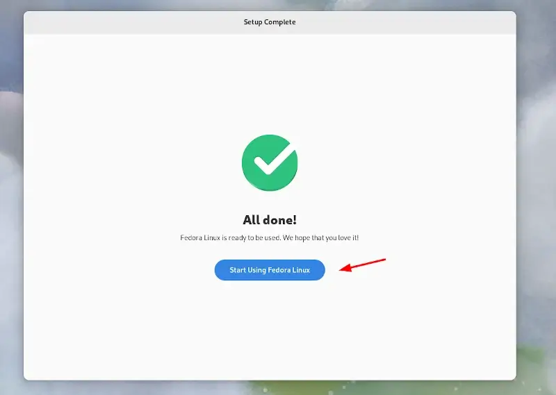 Start Using Fedora Linux