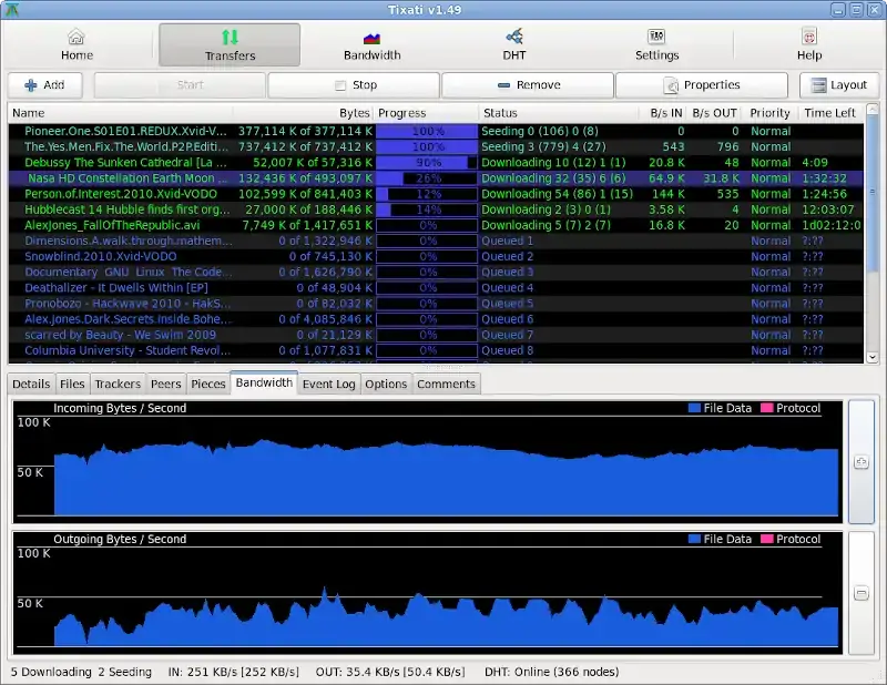 Tixati Bittorrent Client