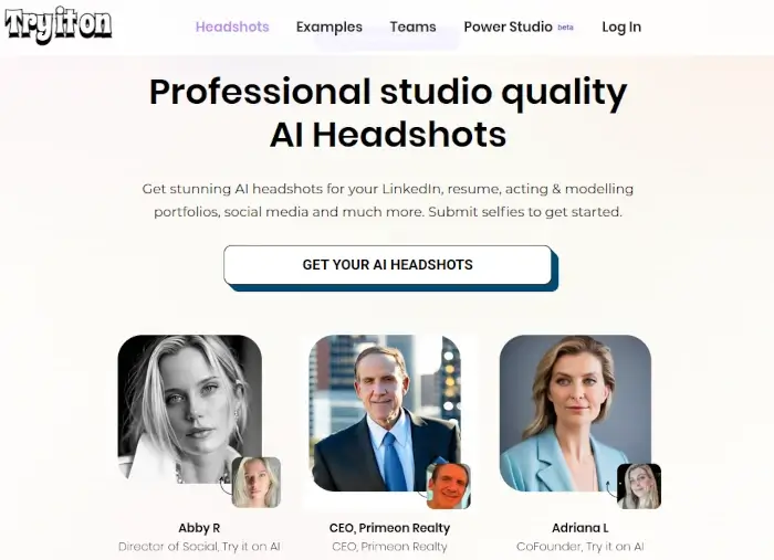 Try it on AI - Headshot Generator