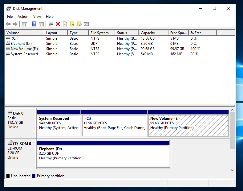 Windows Disk Management