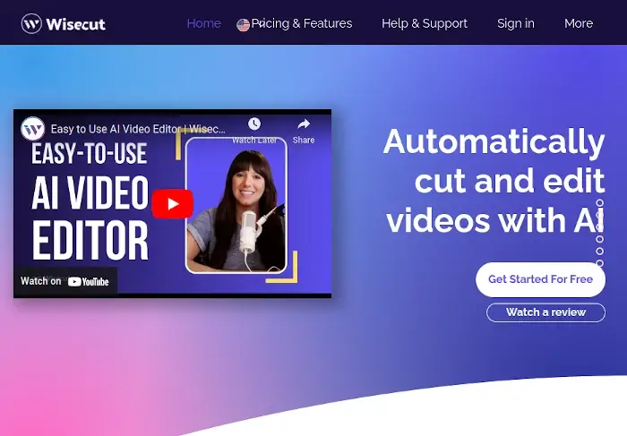 Wisecut - Automatic Video Editor
