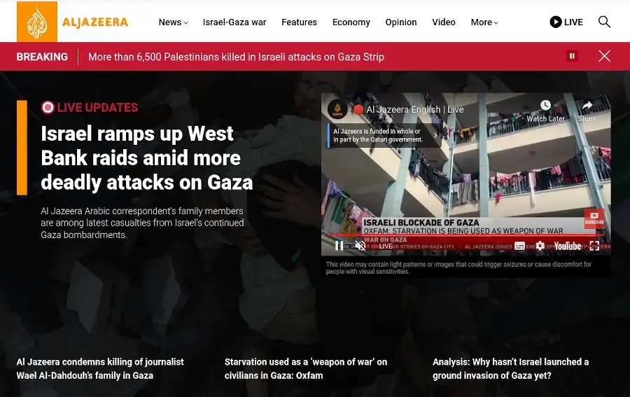 Al Jazeera - Breaking News, World News and Video 