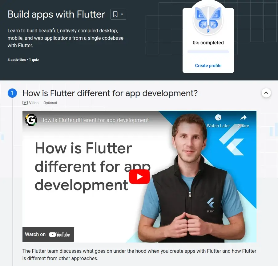 Build Apps with Flutter