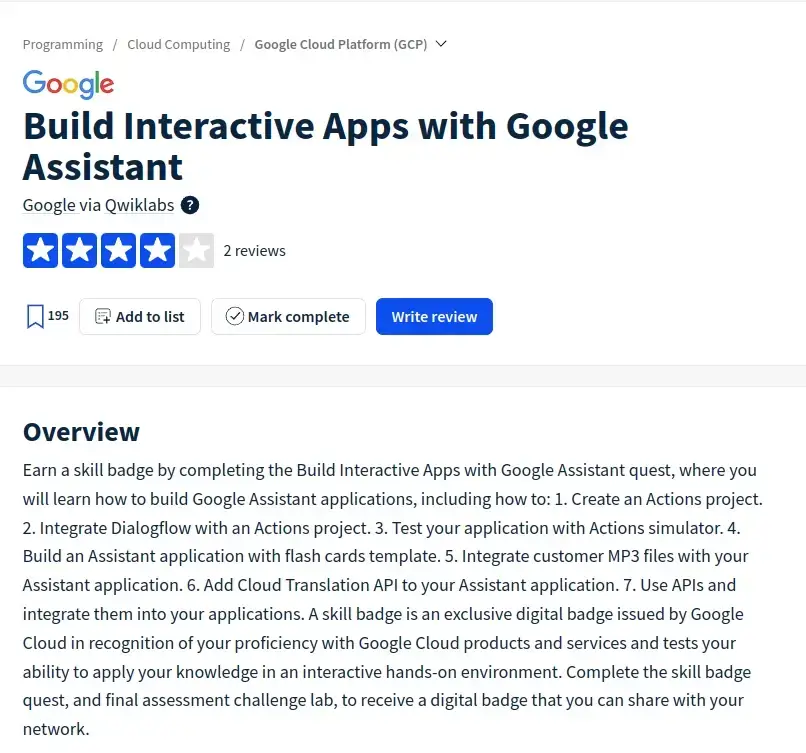 Build Interactive Apps with Google Assistant