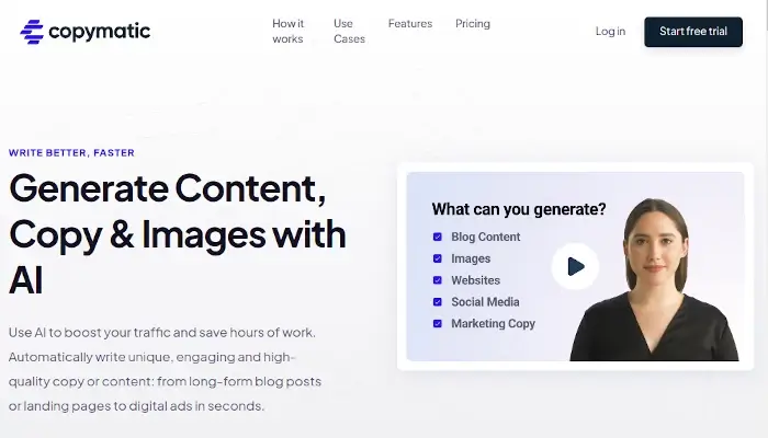 Copymatic - AI Copywriter and Content Writer