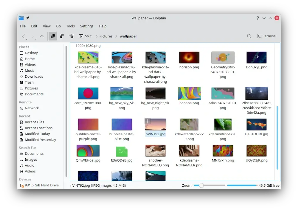 Dolphin - KDE File Manager