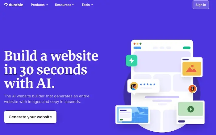 Durable AI - Website Builder