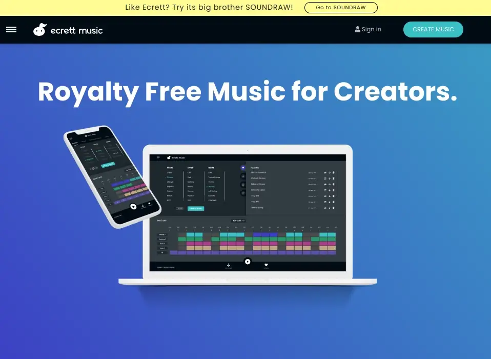 Ecrett Music - Create Royalty Free Music