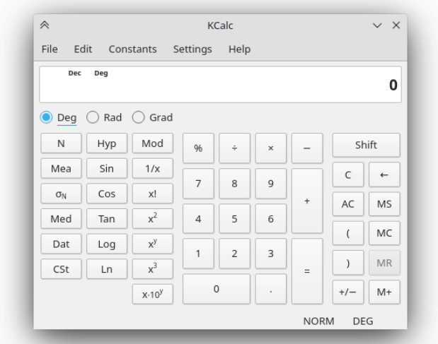 KCalc - Scientific Calculator