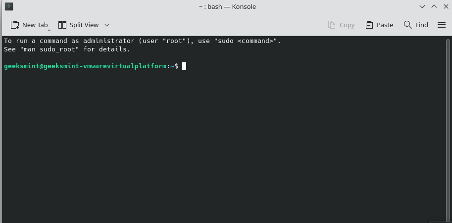 Konsole - KDE Terminal Emulator