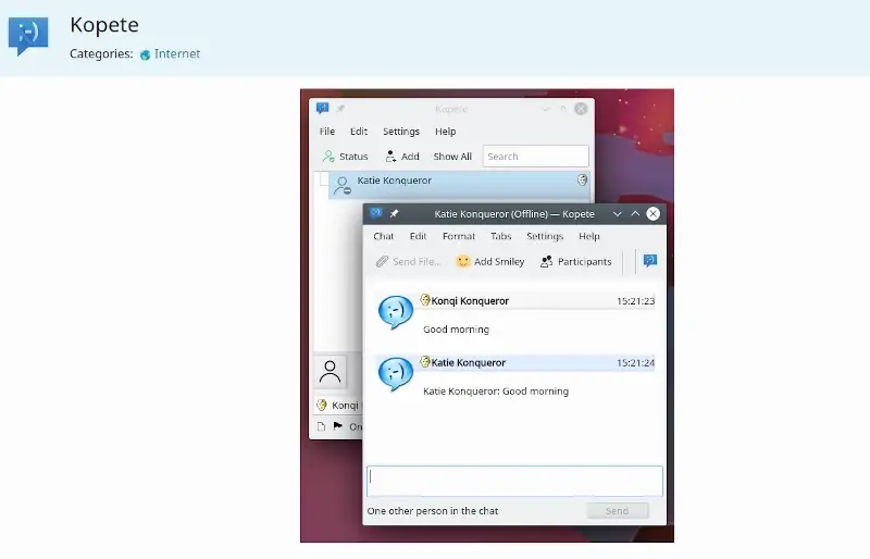 Kopete - Instant Messaging Application