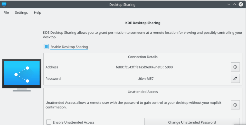 Krfb - Desktop Sharing