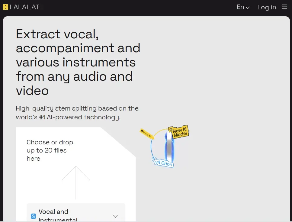 Lalal.ai - Vocal Remover Instrumental AI Splitter