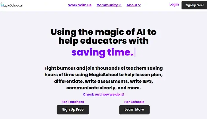 MagicSchool.ai - AI for Teachers