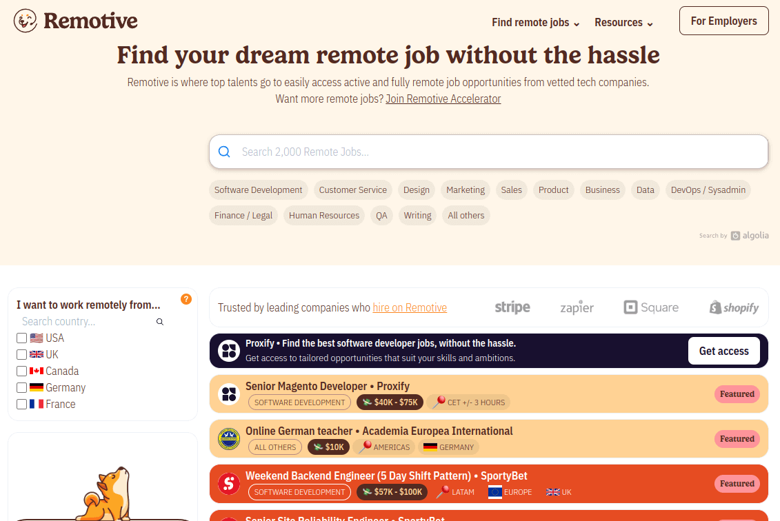 Remotive - Find Dream Remote Job