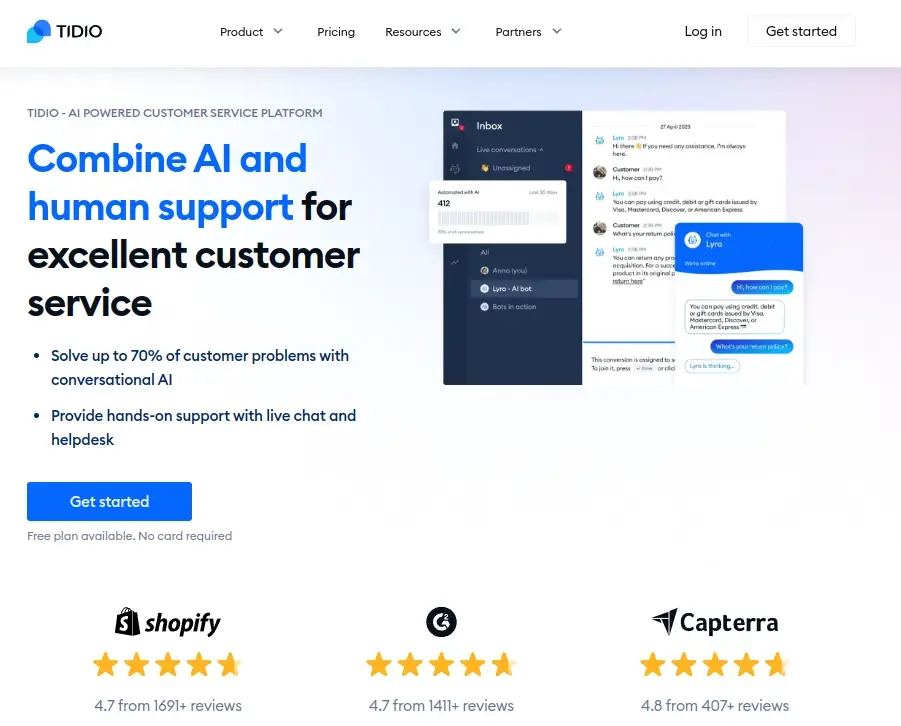 Tidio - Improve Customer Service