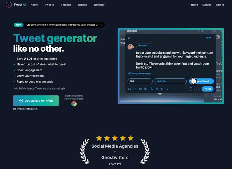 TweetAI - Tweet Generator