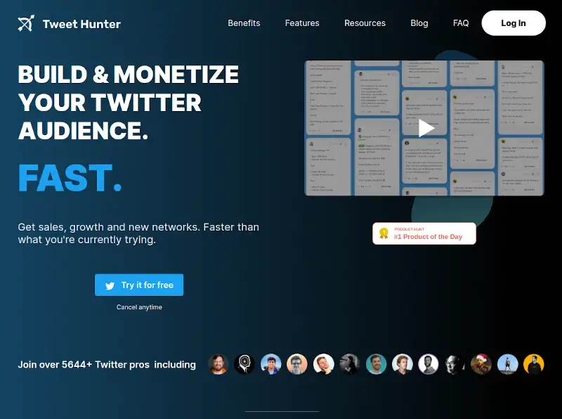 Tweet Hunter - Get More Twitter Followers