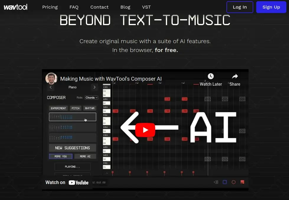 Wavtool - AI Tool For Music Creation