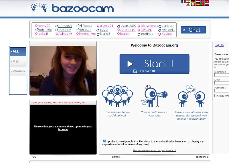 Bazoocam - International Video Chat