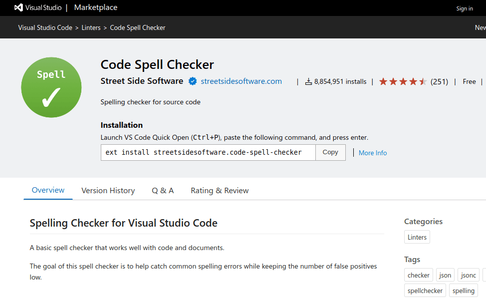 Code Spell Checker