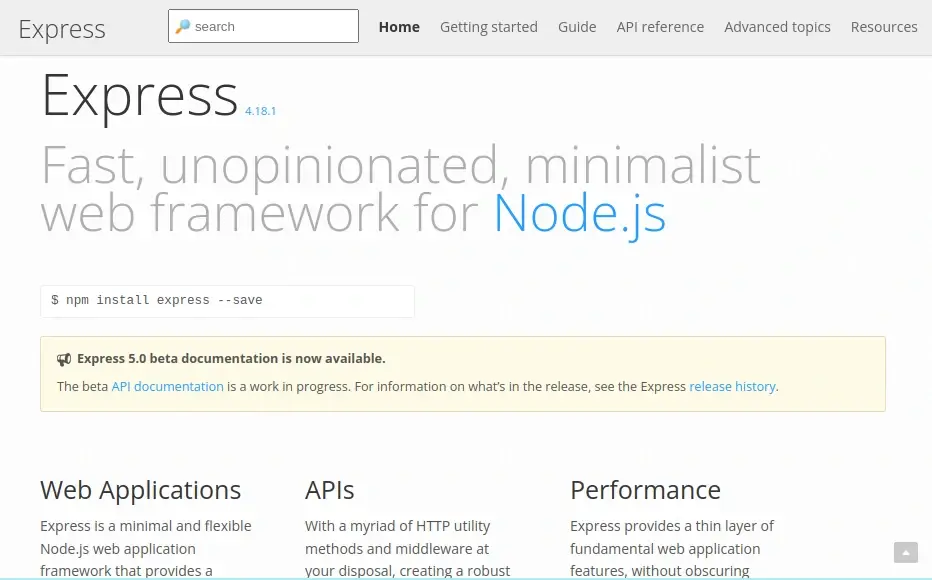 ExpressJS - NodeJS Web Application Framework