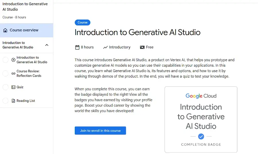 Introduction to Generative AI Studio