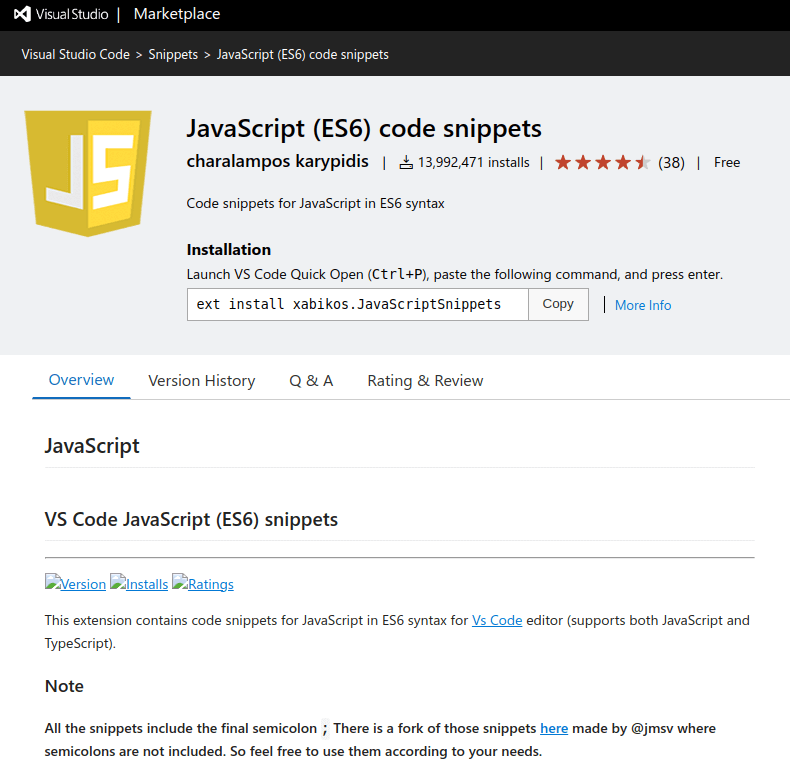 JavaScript (ES6) Code Snippets