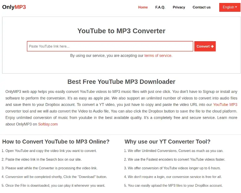 OnlyMP3 - YouTube to MP3 Converter and Downloader