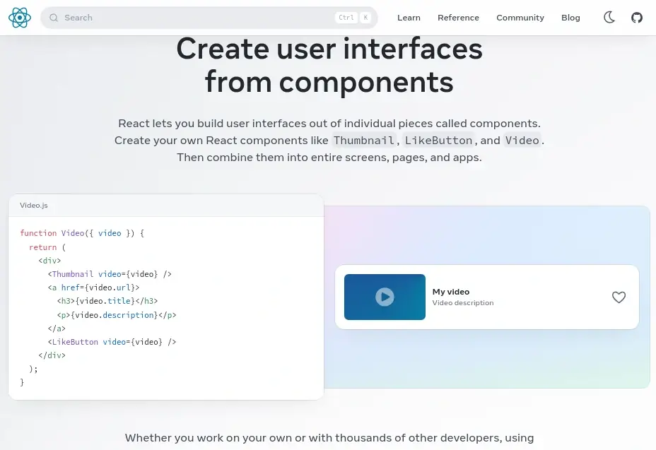 ReactJS - Front-end JavaScript Library